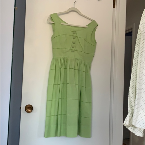 Vintage Cotton fit and flare sundress - as is - Picture 2 of 16